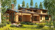 Дом из клееного бруса «АнДэ»