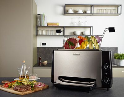 Здоровое и вкусное питание: вертикальный гриль Hotpoint