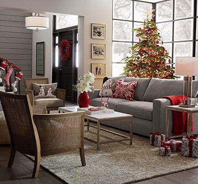 Новогодний декор дома от Crate and Barrel Новогодний декор дома от Crate and Barrel