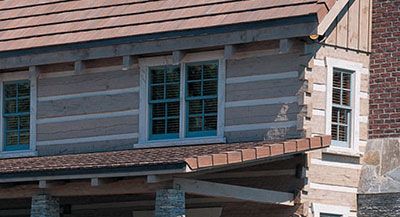 Длительная защита сруба деревянного дома